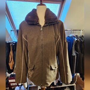 Womens Vintage Bogner Wool Jacket